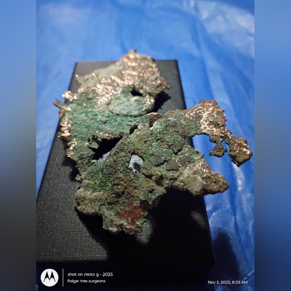 Upper Peninsula Michigan Native Copper Specimen Including Quartz - Picture 14 of 16